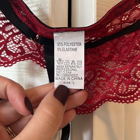 Shein choker garter underwire lingerie body suit - Picture 4 of 6